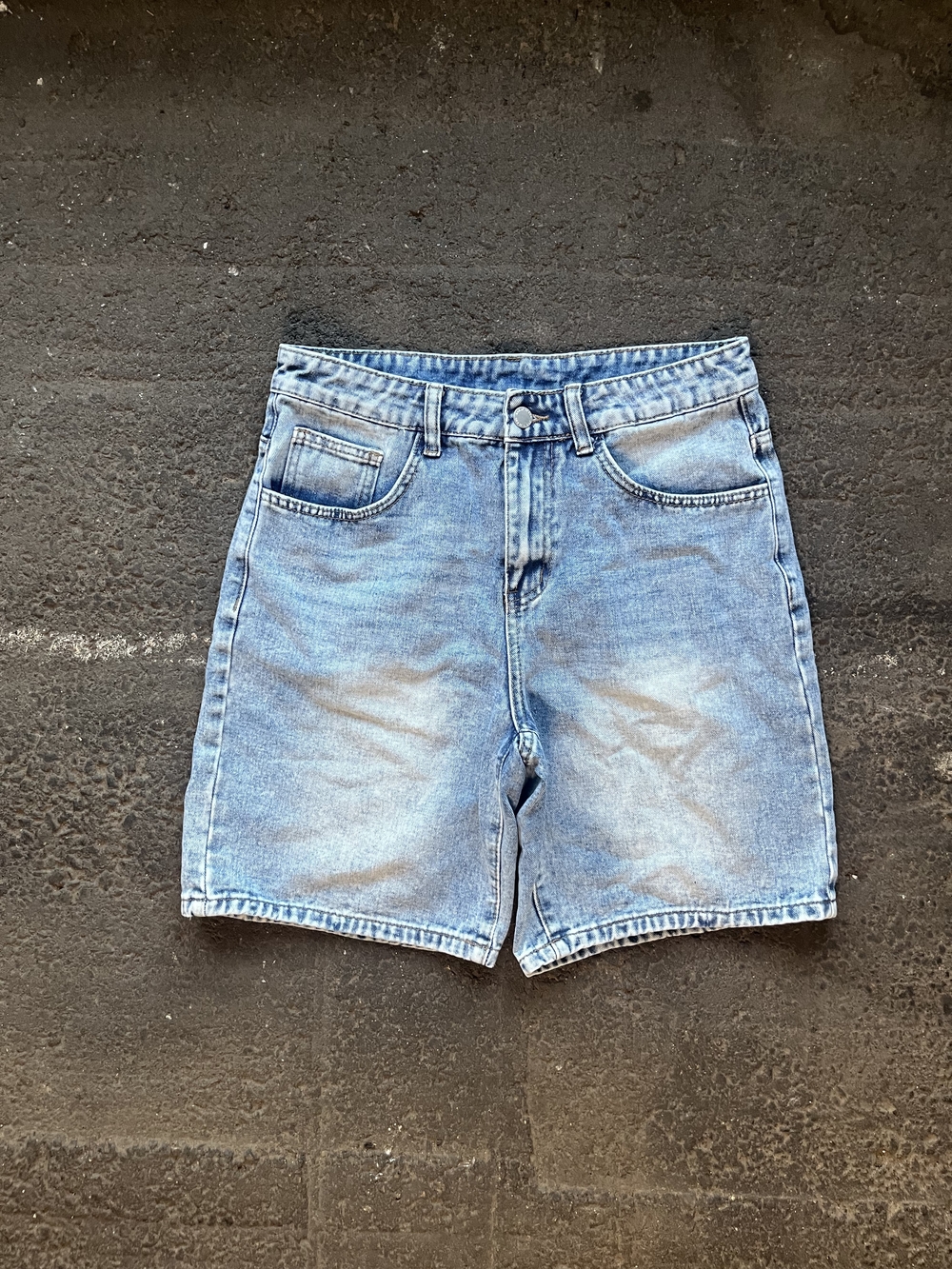 SHEIN Light Blue Denim Men’s Shorts